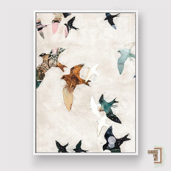 Aves Abstractas 1 | Arte Abstracto Aves | CuadrosFA