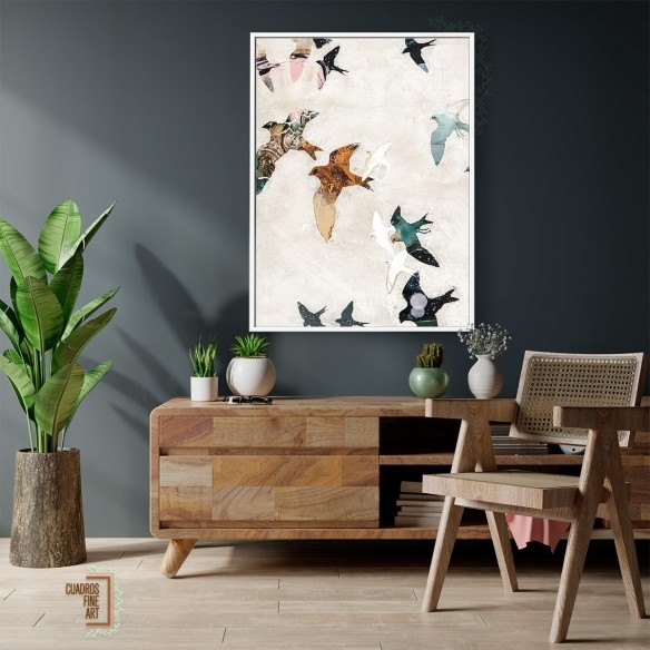 Aves Abstractas 1 | Arte Abstracto Aves | CuadrosFA