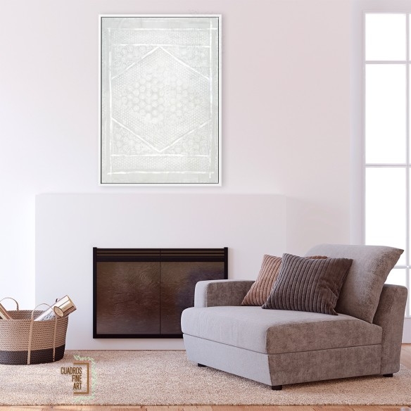 Azteca Neutro II | Cuadro Abstracto | Cuadros Fine Art