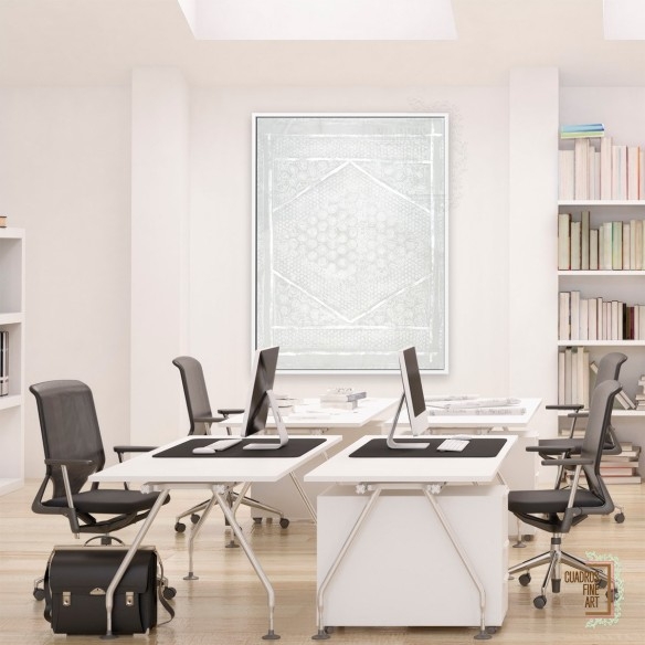 Azteca Neutro II | Cuadro Abstracto | Cuadros Fine Art