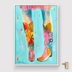 Botas de vaquera | Giclée Arte Moda | Cuadros Fine Art