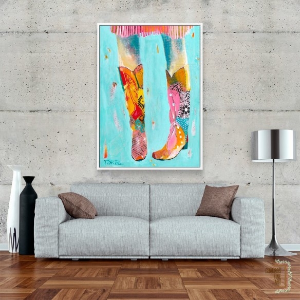 Botas de vaquera | Giclée Arte Moda | Cuadros Fine Art