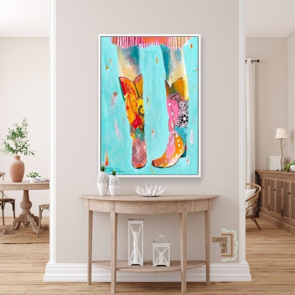 Botas de vaquera | Giclée Arte Moda | Cuadros Fine Art