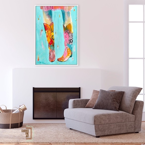 Botas de vaquera | Giclée Arte Moda | Cuadros Fine Art
