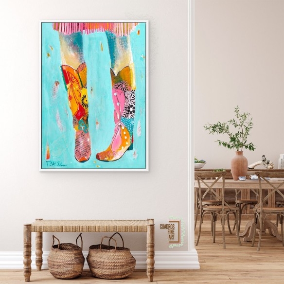 Botas de vaquera | Giclée Arte Moda | Cuadros Fine Art