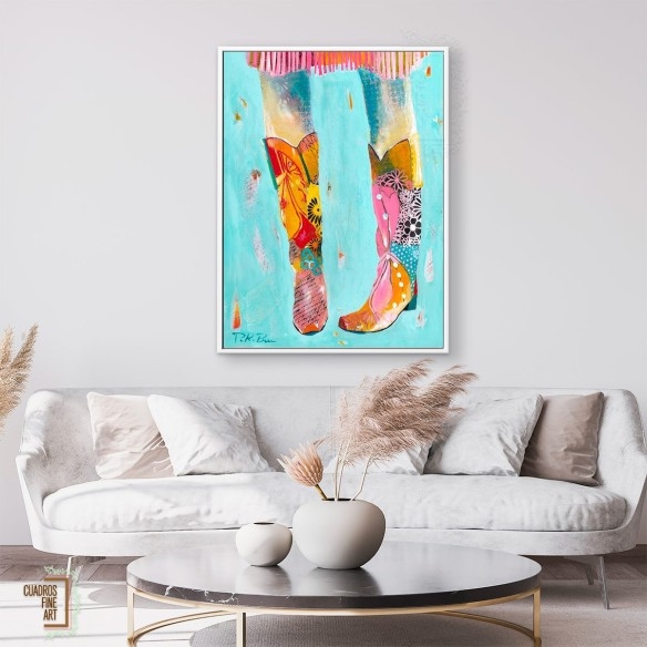 Botas de vaquera | Giclée Arte Moda | Cuadros Fine Art