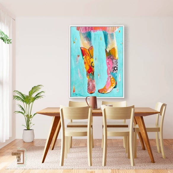 Botas de vaquera | Giclée Arte Moda | Cuadros Fine Art