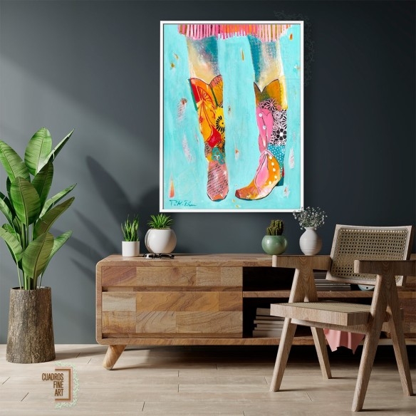 Botas de vaquera | Giclée Arte Moda | Cuadros Fine Art