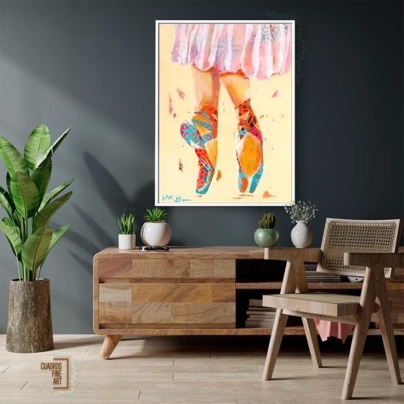 Zapatillas de ballet | Cuadro de Ballet | Cuadros Fine Art