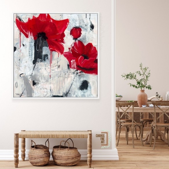 Amor de amapola | Cuadro Floral | Cuadros Fine Art