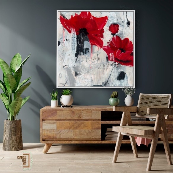 Amor de amapola | Cuadro Floral | Cuadros Fine Art