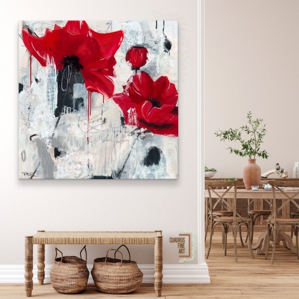 Amor de amapola | Cuadro Floral | Cuadros Fine Art