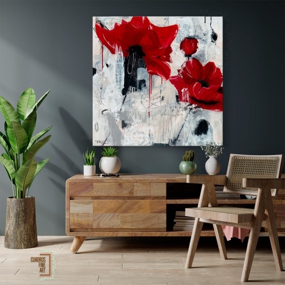 Amor de amapola | Cuadro Floral | Cuadros Fine Art