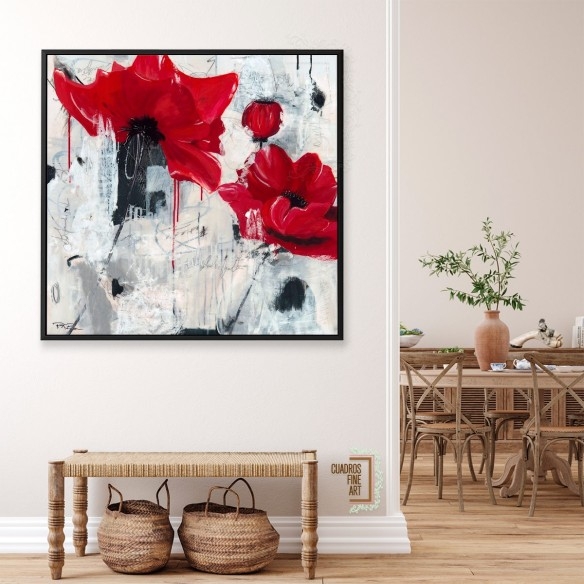 Amor de amapola | Cuadro Floral | Cuadros Fine Art