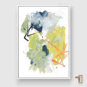 Límites cruzados 3 | Cuadro Abstracto Vertical | Cuadros Fine Art