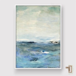 Horizonte Azul 1 | Arte Costero Vertical | Cuadros Fine Art