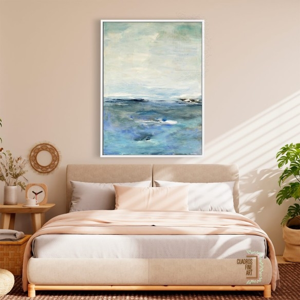Horizonte Azul 1 | Arte Costero Vertical | Cuadros Fine Art