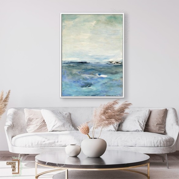 Horizonte Azul 1 | Arte Costero Vertical | Cuadros Fine Art