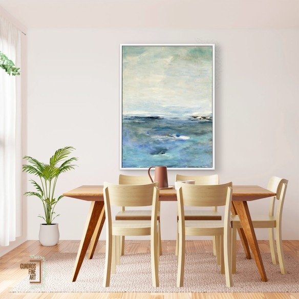 Horizonte Azul 1 | Arte Costero Vertical | Cuadros Fine Art