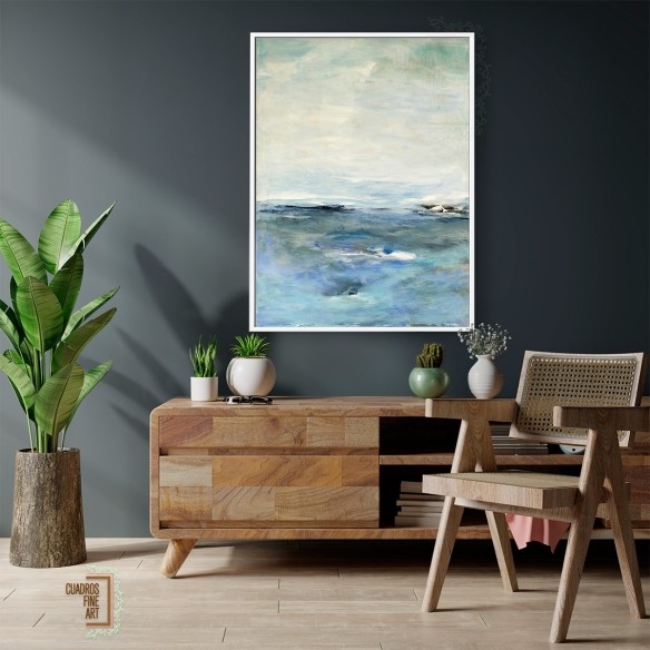 Horizonte Azul 1 | Arte Costero Vertical | Cuadros Fine Art
