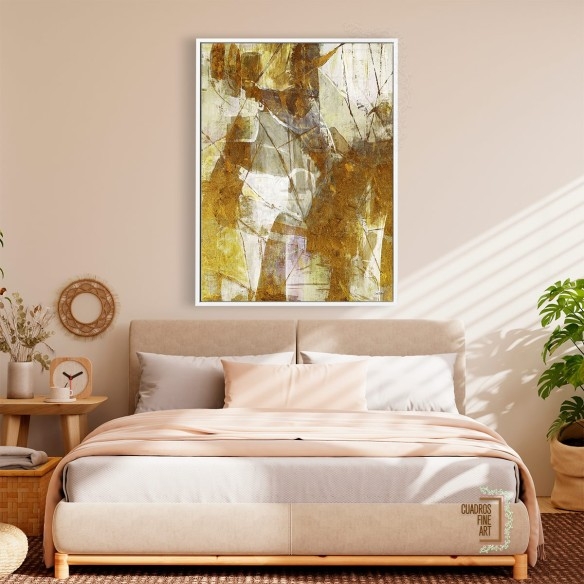 Matriz de oro 1 | Cuadro Abstracto | Cuadros Fine Art