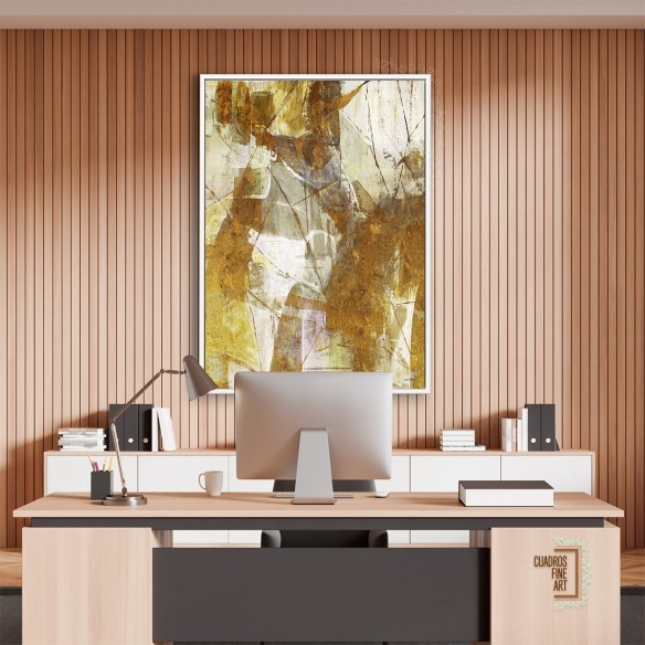 Matriz de oro 1 | Cuadro Abstracto | Cuadros Fine Art