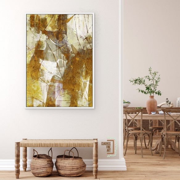 Matriz de oro 1 | Cuadro Abstracto | Cuadros Fine Art