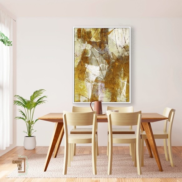 Matriz de oro 1 | Cuadro Abstracto | Cuadros Fine Art
