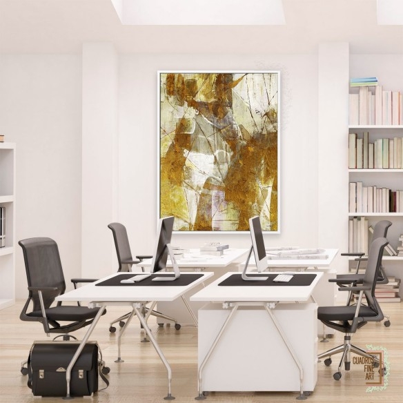 Matriz de oro 1 | Cuadro Abstracto | Cuadros Fine Art