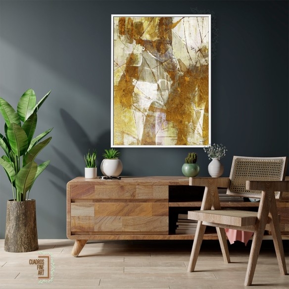 Matriz de oro 1 | Cuadro Abstracto | Cuadros Fine Art