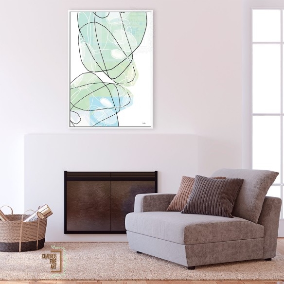 Reflejos de Luz Mar | Cuadro Abstracto | Cuadros Fine Art