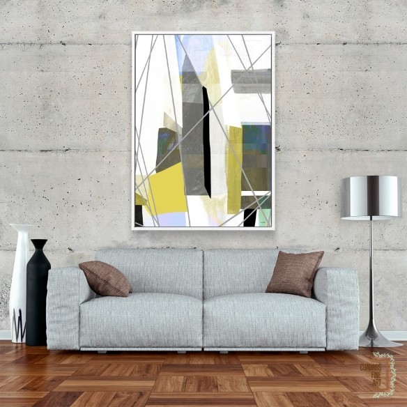 Velas marinas 1 | Cuadro Abstracto Vertical | Cuadros Fine Art