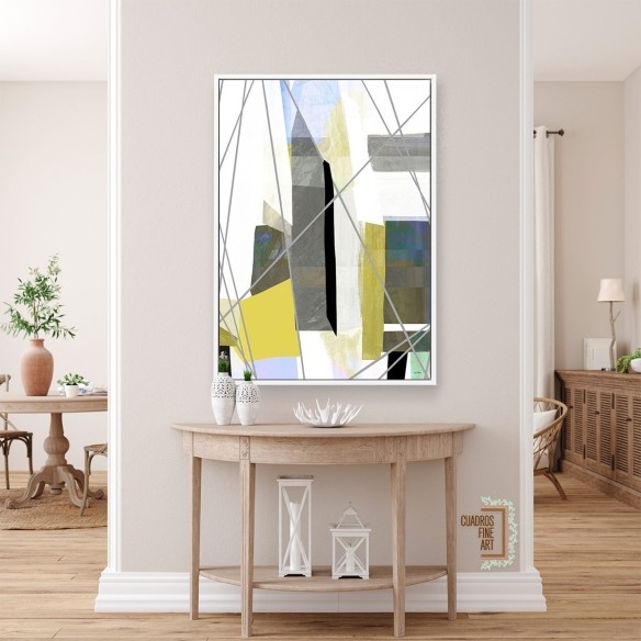 Velas marinas 1 | Cuadro Abstracto Vertical | Cuadros Fine Art