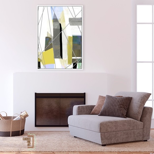 Velas marinas 1 | Cuadro Abstracto Vertical | Cuadros Fine Art