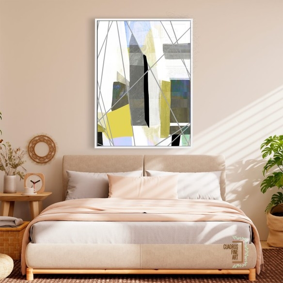 Velas marinas 1 | Cuadro Abstracto Vertical | Cuadros Fine Art