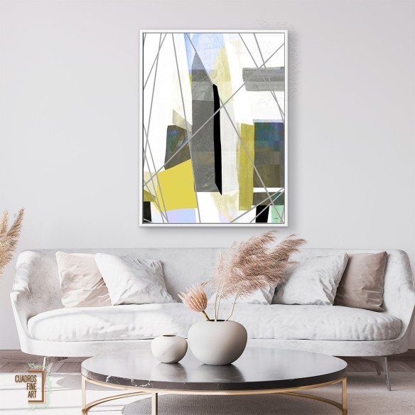 Velas marinas 1 | Cuadro Abstracto Vertical | Cuadros Fine Art