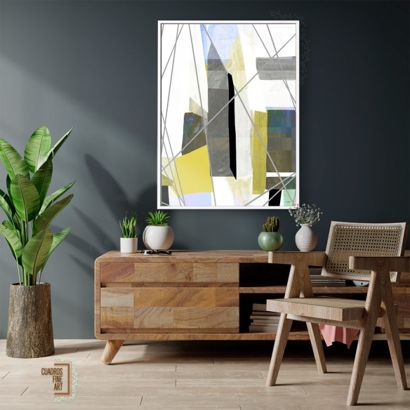 Velas marinas 1 | Cuadro Abstracto Vertical | Cuadros Fine Art