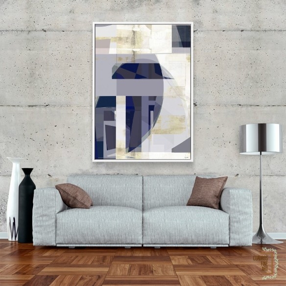 Luna Índigo 3 | Cuadro Abstracto | Cuadros Fine Art
