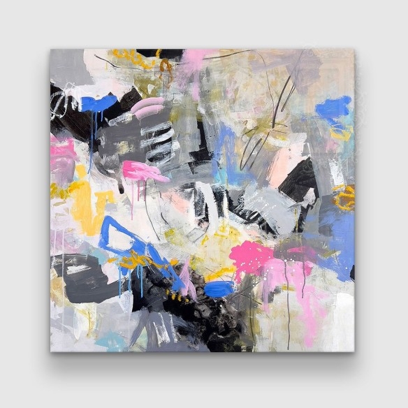Montaña de Algodón de Dulce | Cuadro Abstracto | Fine Art