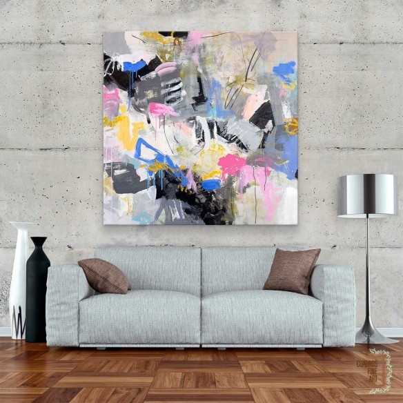 Montaña de Algodón de Dulce | Cuadro Abstracto | Fine Art