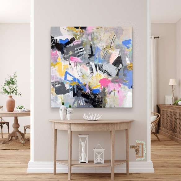 Montaña de Algodón de Dulce | Cuadro Abstracto | Fine Art