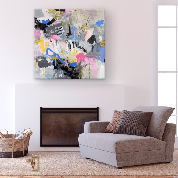 Montaña de Algodón de Dulce | Cuadro Abstracto | Fine Art