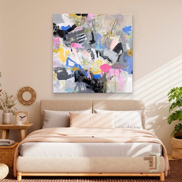 Montaña de Algodón de Dulce | Cuadro Abstracto | Fine Art