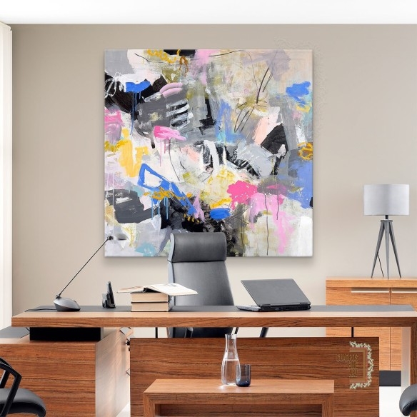 Montaña de Algodón de Dulce | Cuadro Abstracto | Fine Art