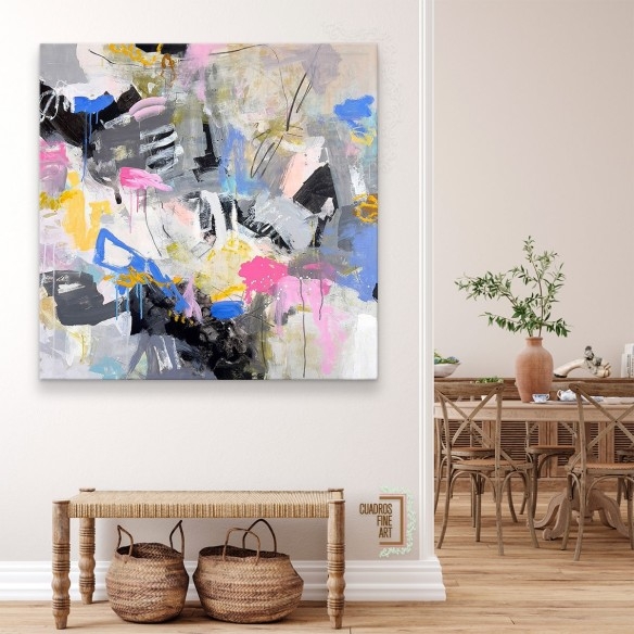 Montaña de Algodón de Dulce | Cuadro Abstracto | Fine Art