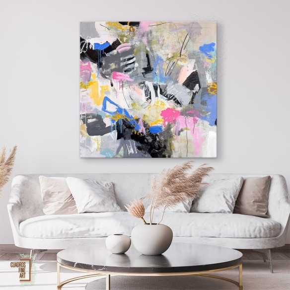 Montaña de Algodón de Dulce | Cuadro Abstracto | Fine Art
