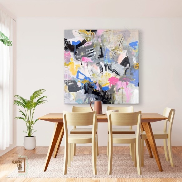 Montaña de Algodón de Dulce | Cuadro Abstracto | Fine Art
