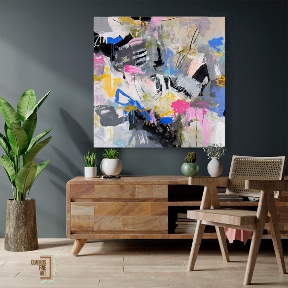 Montaña de Algodón de Dulce | Cuadro Abstracto | Fine Art