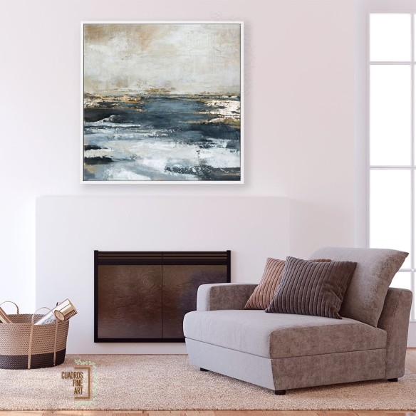 Bahía Azul | Cuadro Abstracto | Cuadros Fine Art
