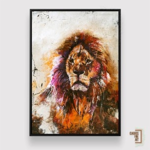 Visión Leonina | Cuadro Giclée León | Cuadros Fine Art